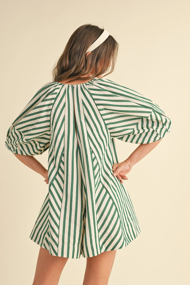 Sweet Sailor Romper (Green)