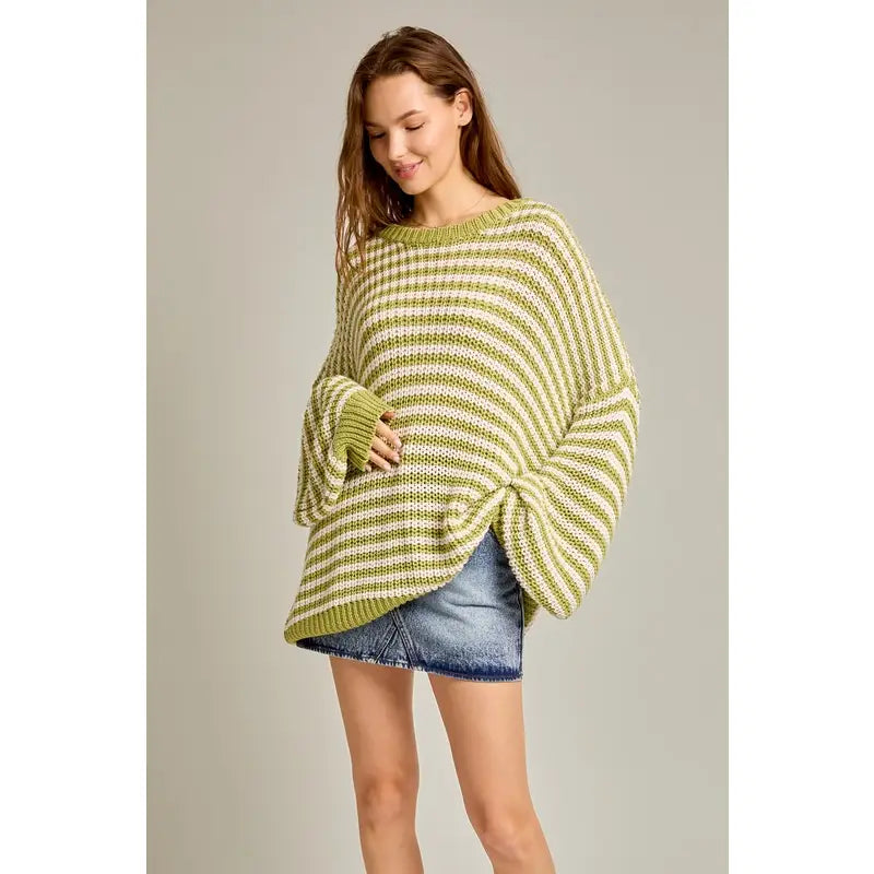 Greenie Stripe Sweater