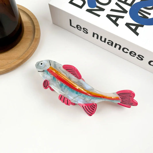 Colorful Fish Claw Clip