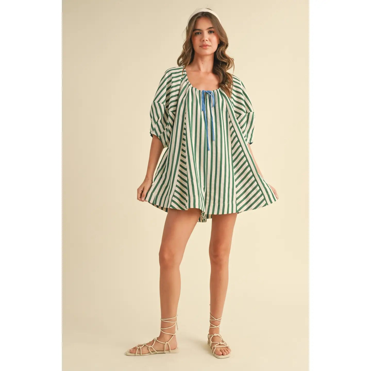 Sweet Sailor Romper (Green)