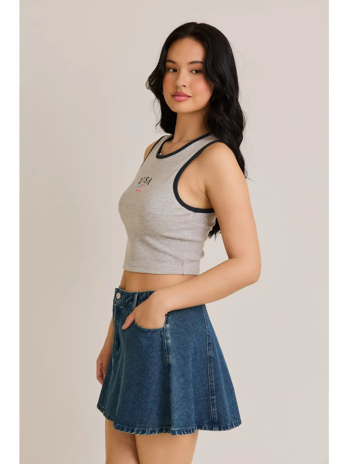 USA Crop Tank