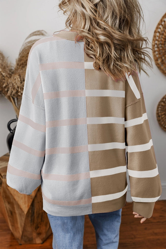 Walking on Clouds Striped Pullover