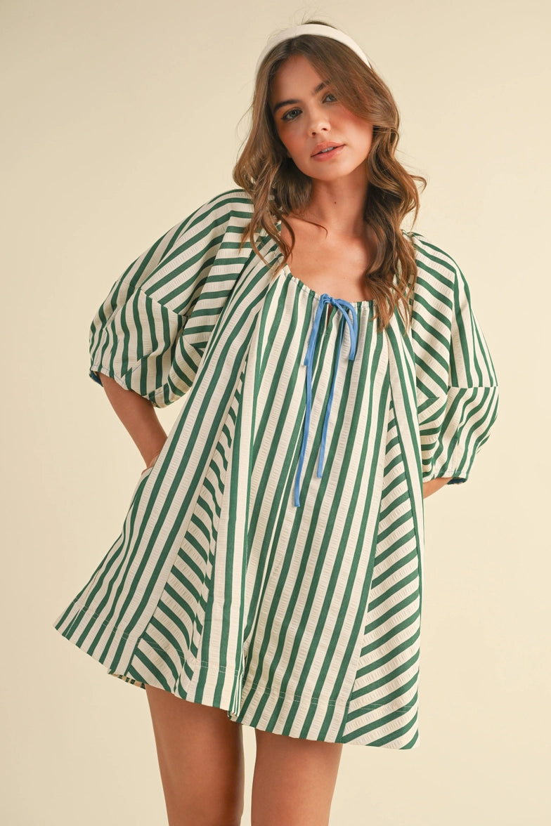Sweet Sailor Romper (Green)