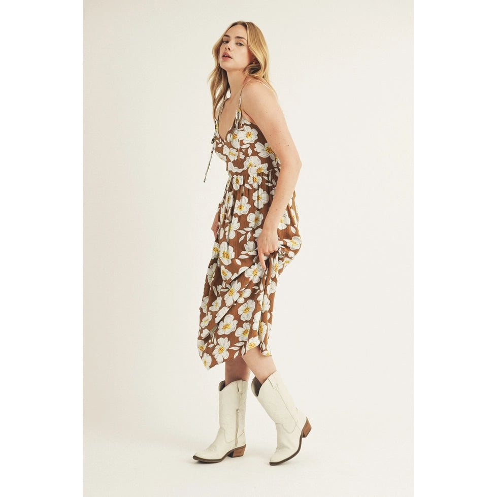 Among the Wild Flowers Midi Dress