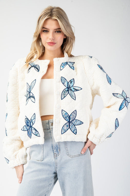 Flower Quilted Jacket