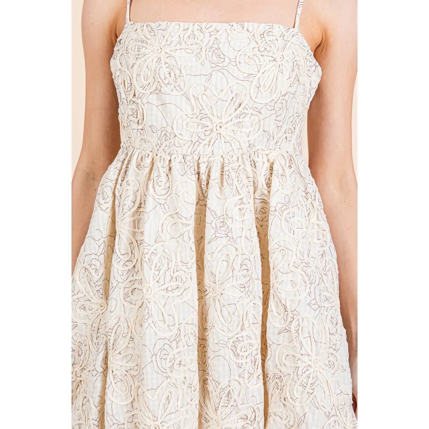 Floral Eyelet Babydoll Dress