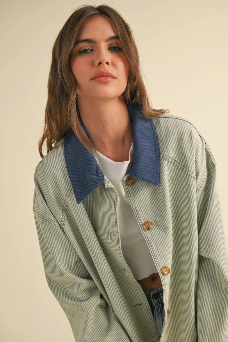 Corduroy Collar Barn Jacket