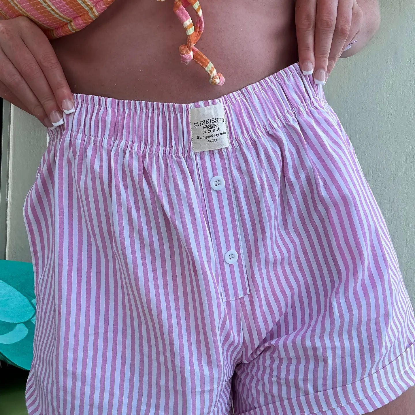 Everyday Boxer Shorts (Pink Stripes)