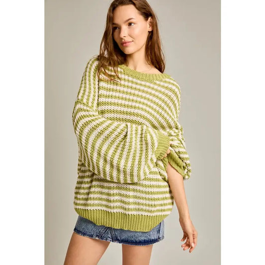 Greenie Stripe Sweater