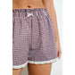 Plaid Ruffle Shorts