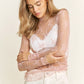 Now And Then Lace Top (pink)