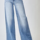 Crossover Wide-Leg Jeans