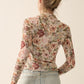 Vintage Floral Mesh Top