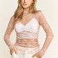 Now And Then Lace Top (pink)