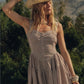 Gingham Fit-and-Flare Romper