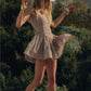 Gingham Fit-and-Flare Romper