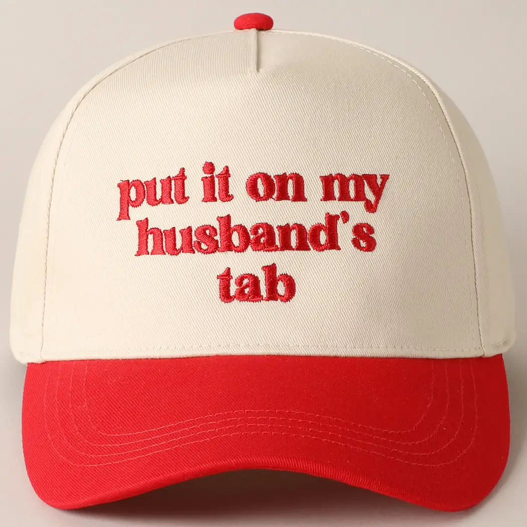 Put It On My Husband's Tab Trucker Cap