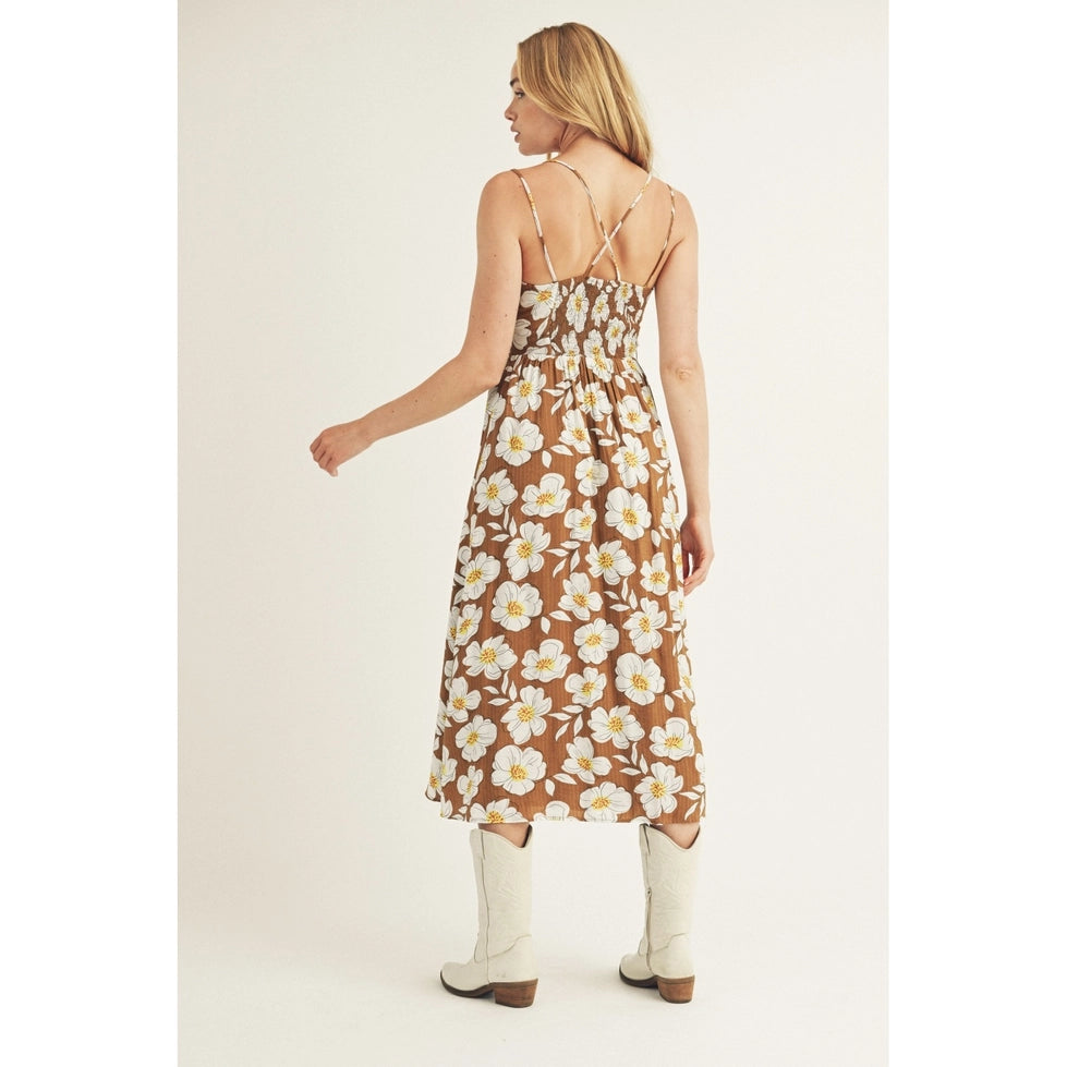 Among the Wild Flowers Midi Dress