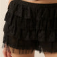 Ruffle Lace Shorties (Black)