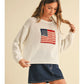 American Flag Knit Sweater (ivory)