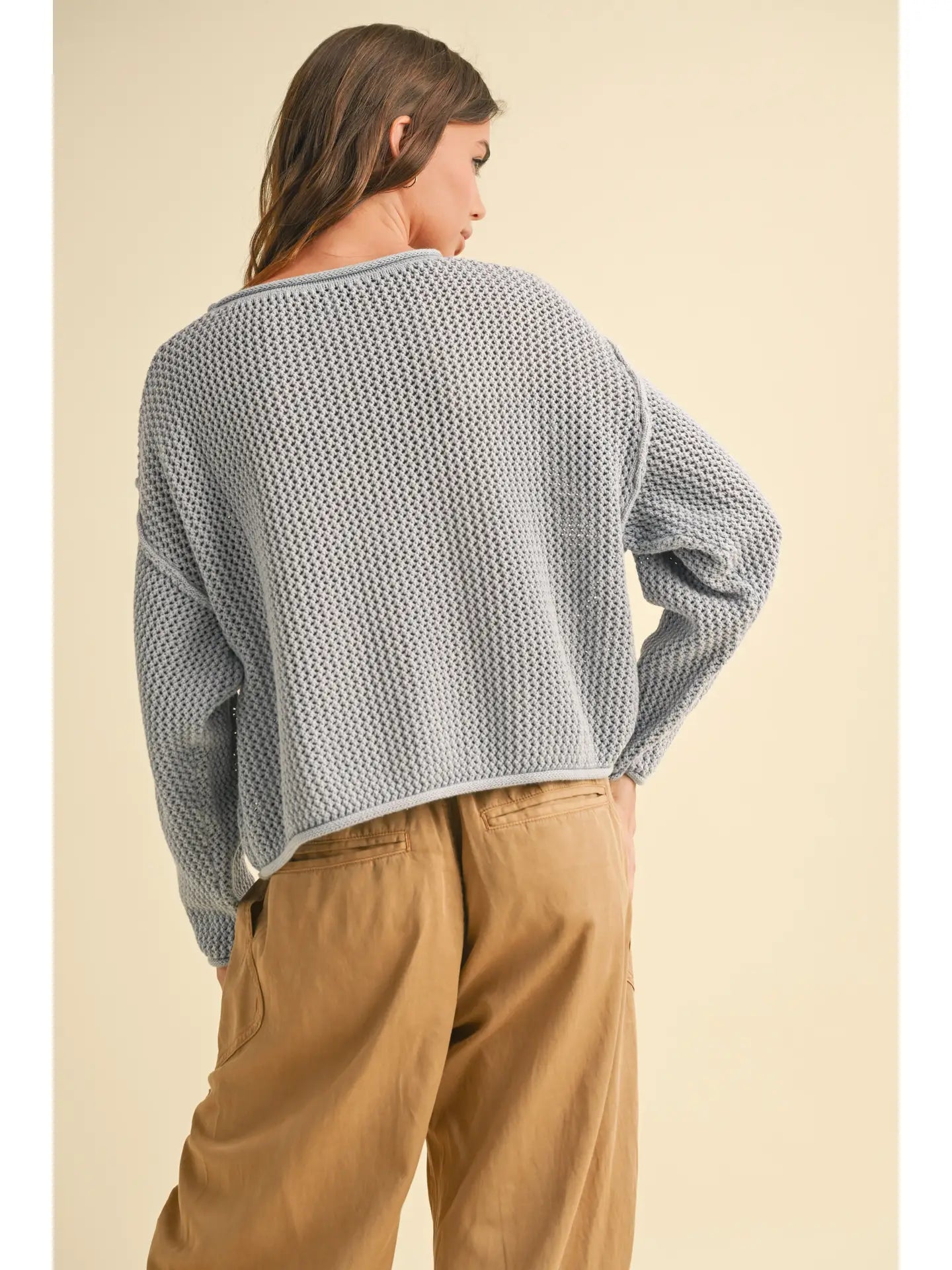 American Flag Knit Sweater (Blue)