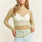 Now And Then Lace Top (lime)