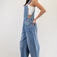 Denim Barrel Overalls