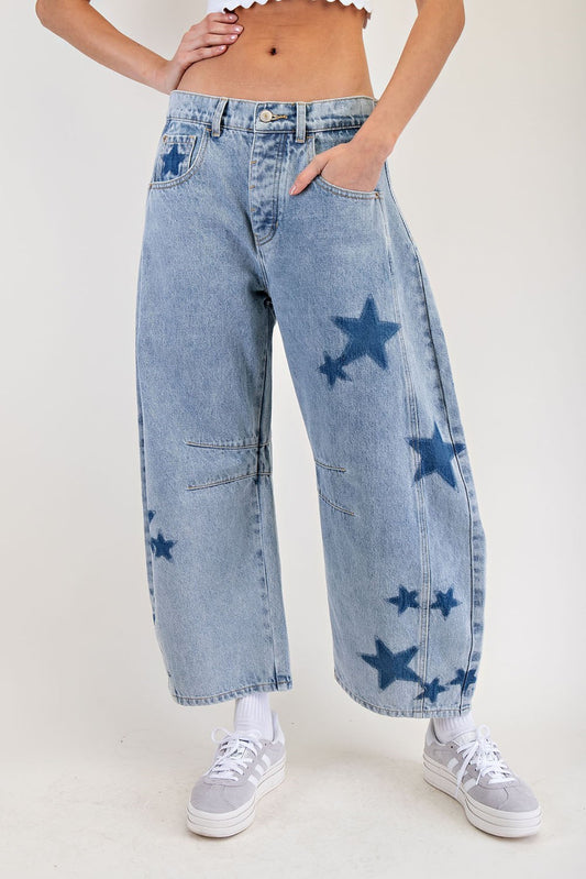 Star Barrel Jeans