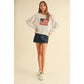 American Flag Knit Sweater (ivory)