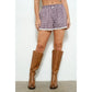 Plaid Ruffle Shorts