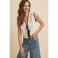 Scallop and Bow Sweater Vest