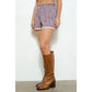 Plaid Ruffle Shorts