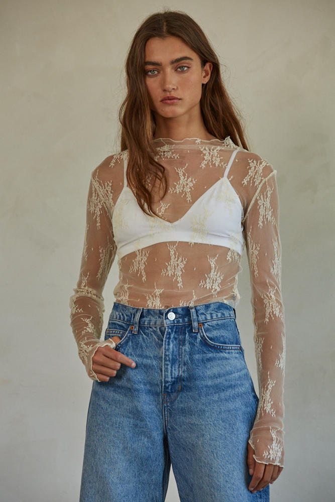 Now And Then Lace Top