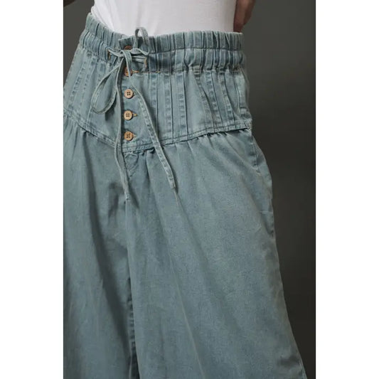 Sick Love Wide Leg Denim Pants