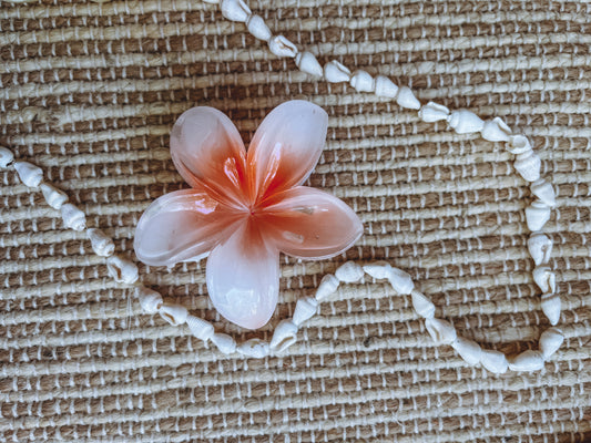 Orange Plumeria Clip